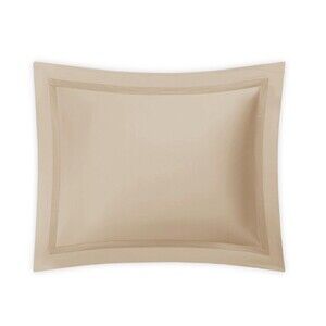 Matouk Nocturne Egyptian Cotton Sateen Standard Sham (1) $195 Khaki